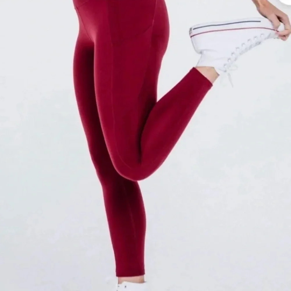 Everbrand Red Leggings with pockets workout pants